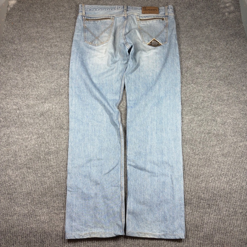 Roy Rogers Jeans Men's 40 Historical Seven Bell Made in Italy Light Wash Denim